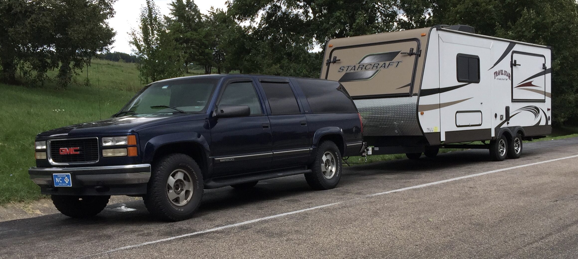 1996 GMC Suburban K1500 Towing Camper